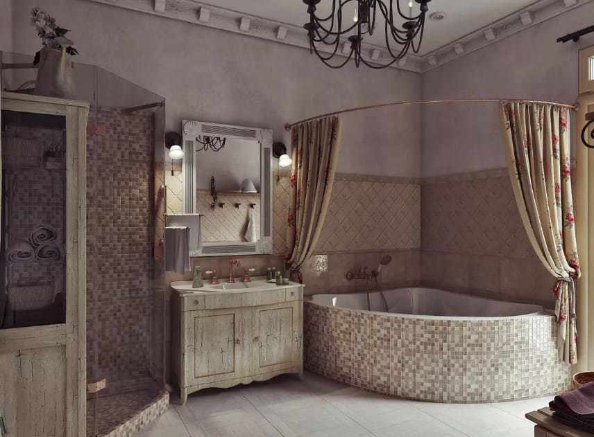 Дизайны современных ванн в прованс стиле